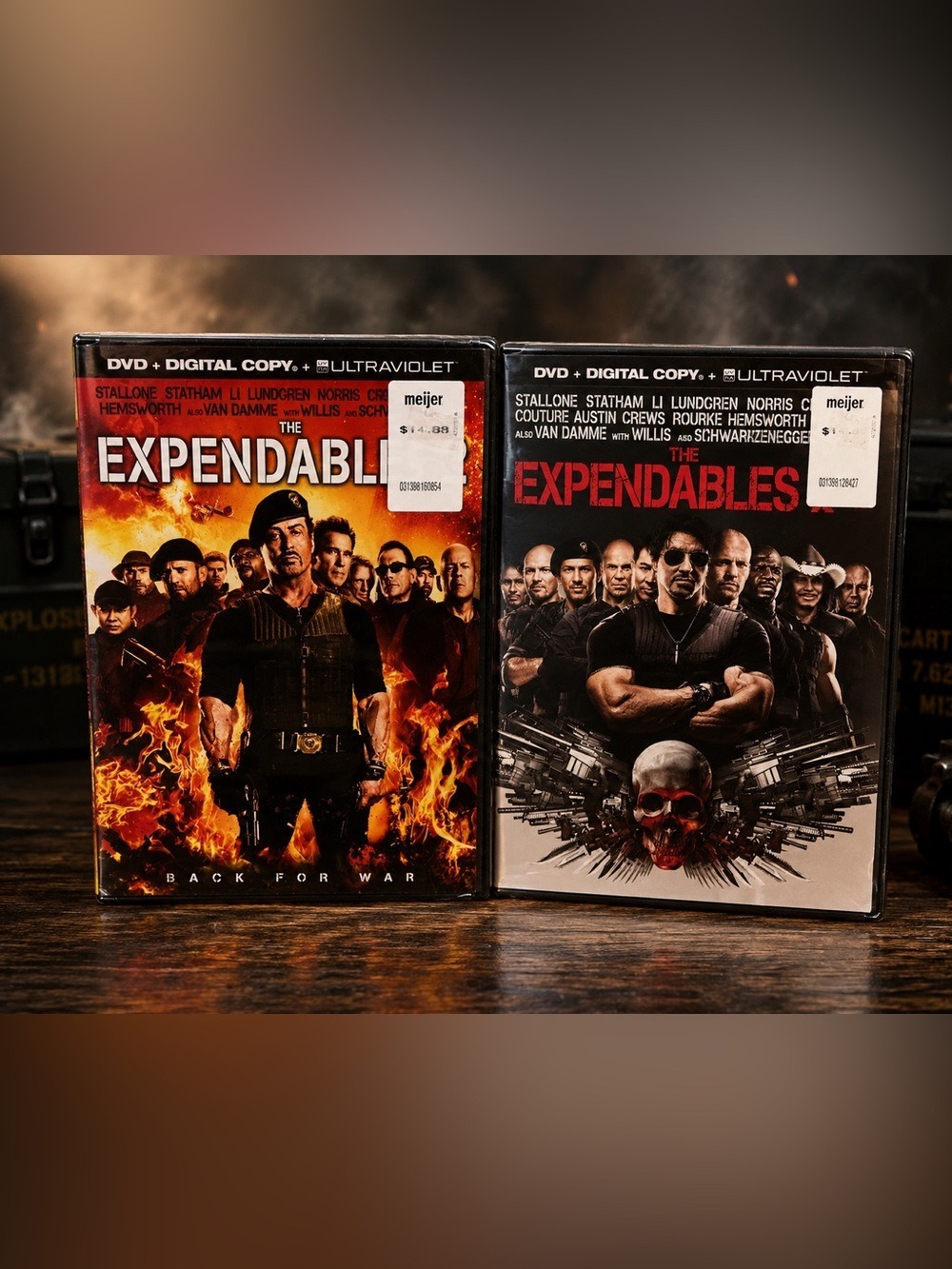 The Expendables & The Expendables 2 DVD Bundle Digital Copy Action Movies Rated